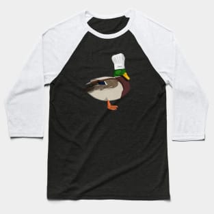 Mallard Kitchen Chef Hat Cooking Funny Bird Baseball T-Shirt